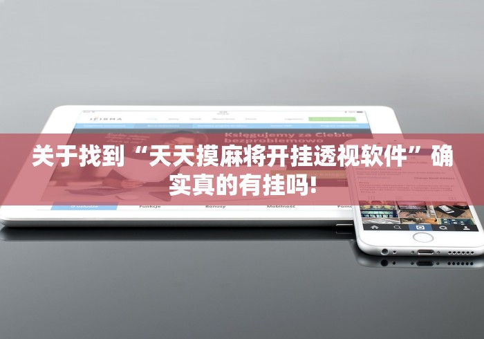 关于找到“天天摸麻将开挂透视软件”确实真的有挂吗!