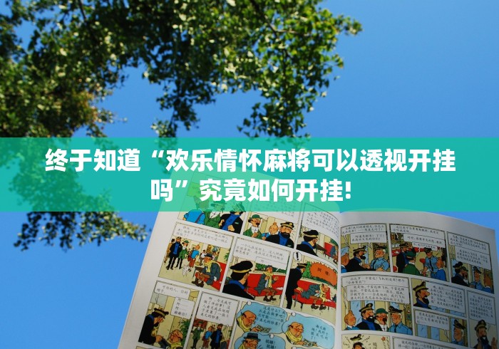 终于知道“欢乐情怀麻将可以透视开挂吗”究竟如何开挂!