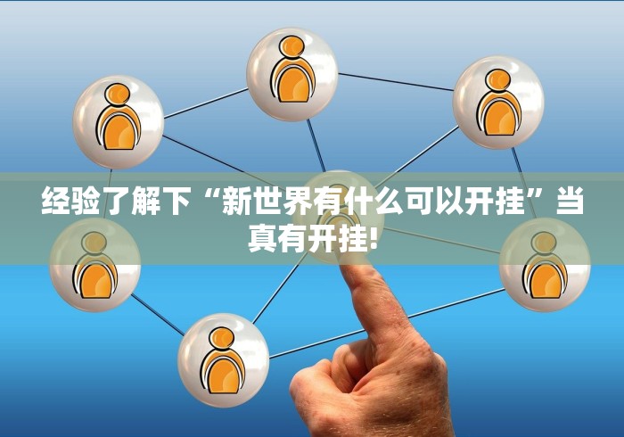 经验了解下“新世界有什么可以开挂”当真有开挂!