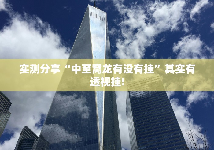 实测分享“中至窝龙有没有挂”其实有透视挂!