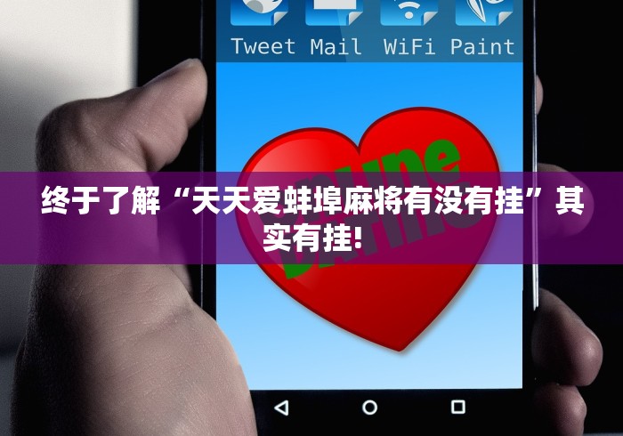 终于了解“天天爱蚌埠麻将有没有挂”其实有挂!